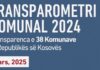 KDI publikon Transparometrin Komunal 2024 – Gjakova dhe Malisheva ndër komunat me rritjen më të madhe të transparencës komunale