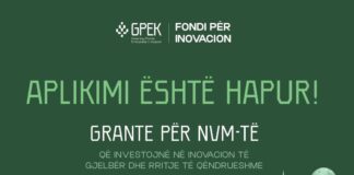 Ndërmarrjet e Vogla dhe të Mesme në Kosovë mund të aplikojnë për grante në vlerë prej 50 mijë deri në 100 mijë euro Thirrja e Fondit për Inovacion të GPEK-ut për grante për NVM-të në Kosovë